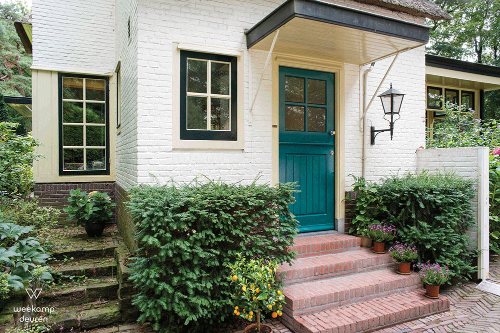 Klassieke voordeur blauw